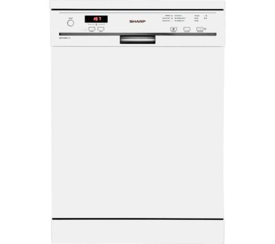 SHARP  QW-GT13F492W Full-size Dishwasher - White